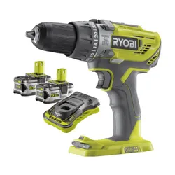 Wiertarko-wkrętarka RYOBI R18PD3-0 + Akumulator RYOBI RC18150-250 5Ah 18V + Ładowarka