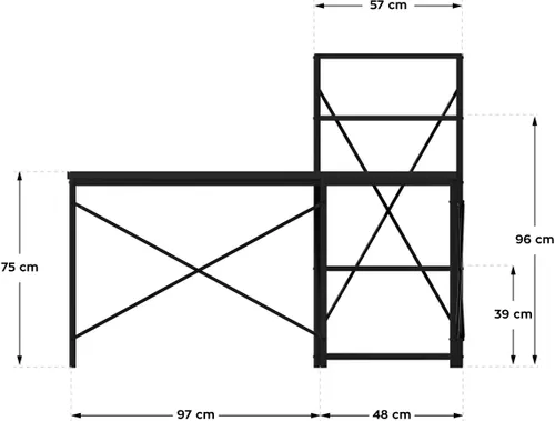 Biurko MARK ADLER Leader 5.9 Czarny