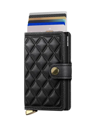 Кошелек Secrid Premium RFID Miniwallet Emboss Diamond - черный