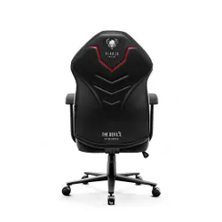 Fotel Diablo Chairs X-Gamer 2.0 Normal Size Gamingowy do 150kg Skóra ECO Tkanina Dark obsidian