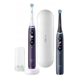 Oral - B магнитная зубная щетка iO Series 8 Duo 2 шт. Black / Purple