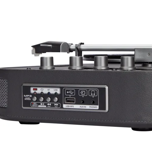 Gramofon Aiwa VPX-1951/TN Walizkowy Półautomatyczny Napęd paskowy Bluetooth Tytanowy