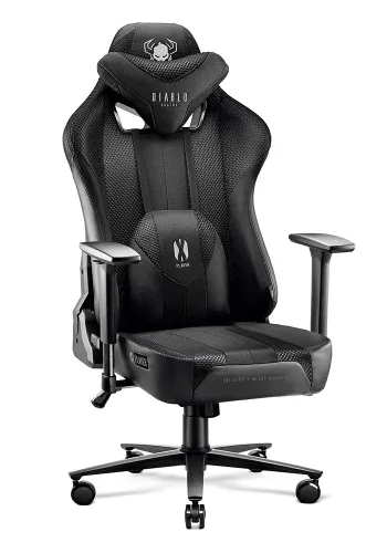 Fotel Diablo Chairs X-Player 2.0 Normal Size Gamingowy do 160kg Skóra ECO Tkanina Czarny