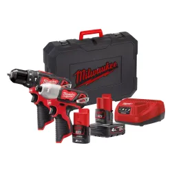 Milwaukee M12 Kombinasyon Kiti Bpp2b-421c Powerpack