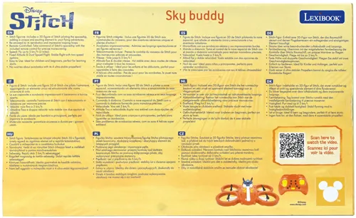 Dron zdalnie sterowany LEXIBOOK Disney Stitch Statek kosmiczny UFO1D