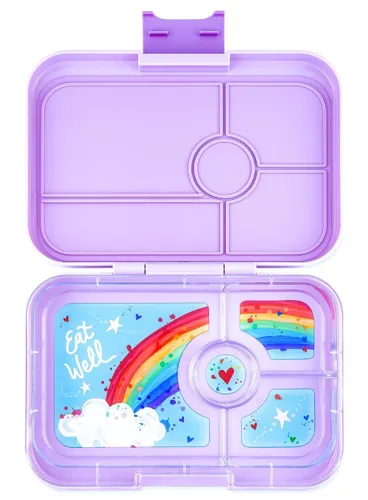 Lunchbox pojemnik na śniadanie XL Yumbox Tapas 4 - Seville purple / rainbow