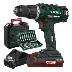 Parkside PABS Akülü Matkap 20-Lı E6 20 in 1 x 2 Ah