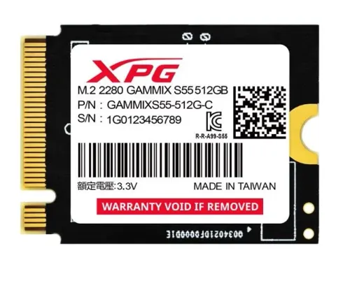 Dysk Adata Gammix S55 512GB PCIe Gen4 x4