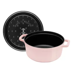 Garnek żeliwny okrągły 2.6 ltr STAUB LA COCOTTE Różowy
