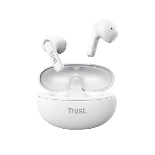 Słuchawki bezprzewodowe Trust Yavi ENC Douszne Bluetooth Biały