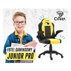 Fotel COBRA Junior Pro CRF2302 7.1T Żółto-czarny