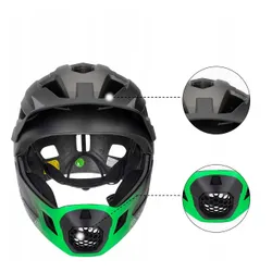 Kask rowerowy dziecięcy, Szczękowy, Ochronny na rower, hulajnogę, ROCKBROS