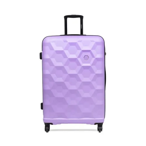 Большой жесткий чемодан Lasocki WAL-L-02purple-ABS-04 фиолетовый