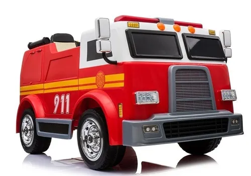 Wóz Strażacki Dla Dziecka Auto Na Akumulator Ll911 Akcesoria Pilot Eva Skóra