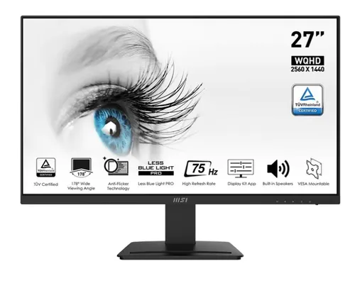 Monitor MSI PRO MP273QV 27" 2K VA 75Hz 1ms