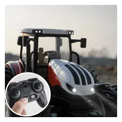 Interaktywny Traktor RC z Wywrotką Ciągnik z Przyczepą Zdalnie Sterowany Zestaw