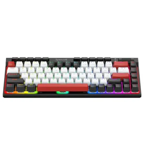 Klawiatura mechaniczna Redragon K635 Magic-wand Mini Red Switch Biało-czarny