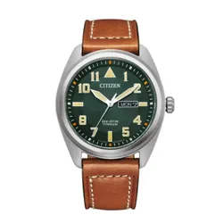 Zegarek CITIZEN Super Titanium Military BM8560-11XC Srebrny