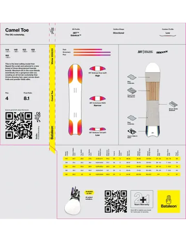 Deska snowboardowa Bataleon Camel Toe - Długość (cm) - 153