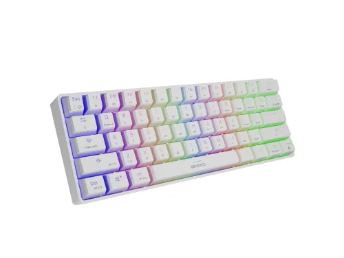 Klawiatura mechaniczna Genesis Thor 660 RGB Gateron Brown Biały