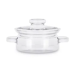 Garnek szklany żaroodporny z pokrywką SIMAX NYKO 1 l