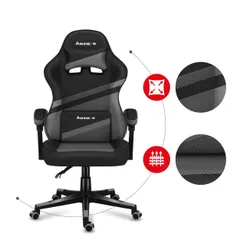 Fotel HUZARO Force 4.4 Czarno-szary