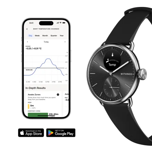 Smartwatch Withings ScanWatch 2 38mm черный