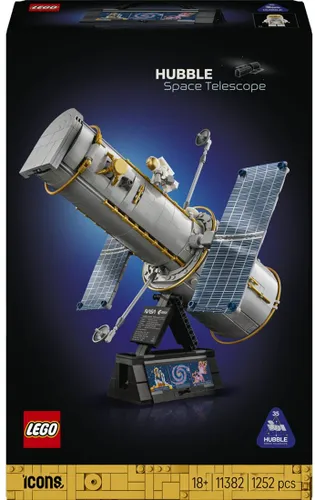 LEGO ICONS 11382 Hubble Space Telescope, zestaw klocków 18+