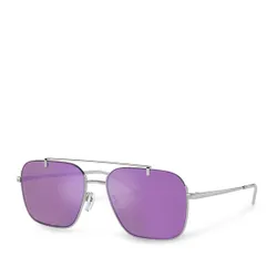 Okulary przeciwsłoneczne Emporio Armani 0EA2150 Shiny Silver 30154V