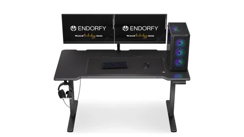 Biurko Endorfy Atlas L Electric 150cm Regulacja wysokości Czarny