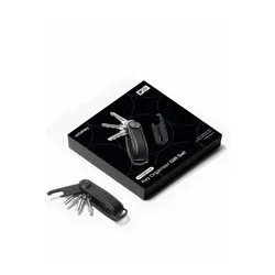 Zestaw Orbitkey - organizer do kluczy Pro + Multitool V2 - blackout / blue stitching