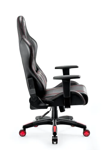 Fotel Diablo Chairs X-One 2.0 Normal Size Gamingowy do 160kg Skóra ECO Tkanina Czarno-czerwony