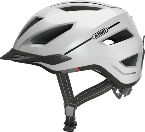 Kask rowerowy ABUS Pedelec 2.0 Pearl Biały Miejski (rozmiar L)