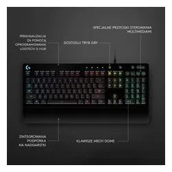 Klawiatura membranowa Logitech G213 Prodigy Czarny