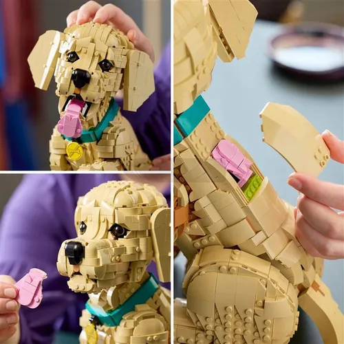 LEGO ICONS 11384 SZCZENIAK GOLDEN RETRIEVER, zestaw klocków WIELKANOC