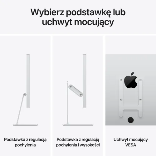 Monitor Apple Studio Display 2026 MFEY4RC/A 27" 5K 60Hz Szkło standardowe Uchwyt mocujący VESA Bez podstawy