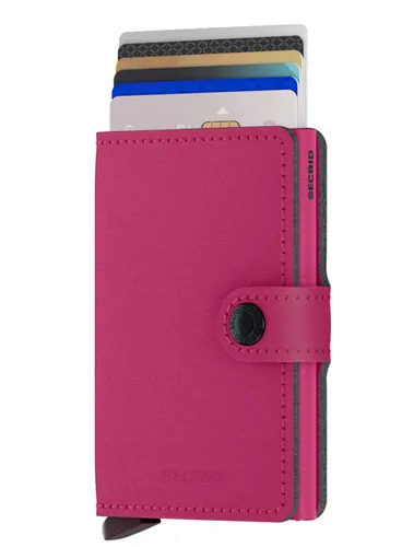 RFID Gizli Miniwallet Yard Toz Cep Cüzdanı-fuchsia