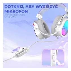 Słuchawki przewodowe z mikrofonem Fifine AmpliGame H16 Nauszne Biały