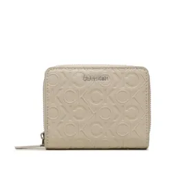 Маленький женский кошелек Calvin Klein CK Must Wallet с клапаном Md-Emb Mn K60K610950 PEA