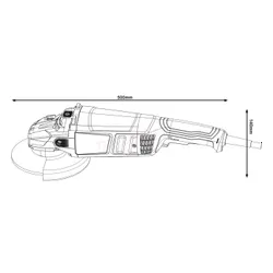 Açılı Taşlama Makinesi 180mm Koruma Anahtarı Bosch GWS 2200