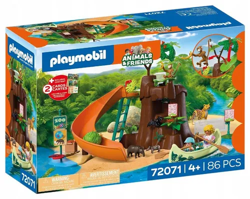 PLAYMOBIL Zoo 72071 Przygoda w dźungli, zestaw dla dzieci +4 lata