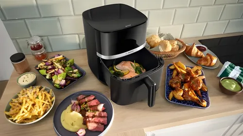 Air Fryer Frytkownica beztłuszczowa BOSCH Serie 4 MAF462B1 z dwoma grzałkami 7 automatycznymi programami