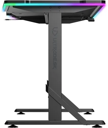 Biurko gamingowe ULTRADESK Iron RGB Czarny