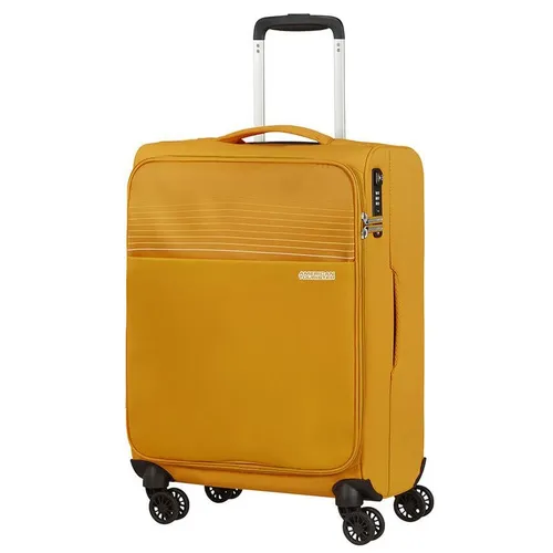 Walizka kabinowa American Tourister Lite Ray Spinner - golden yellow