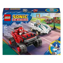 LEGO 77118 Sonic the Hedgehog Silver w samochodzie kontra Knuckles w monster trucku