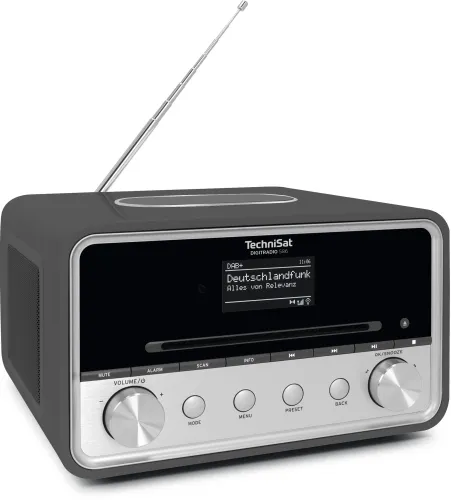 Radioodbiornik TechniSat DigitRadio 586 Radio FM DAB+ Internetowe Bluetooth Antracyt-srebrny