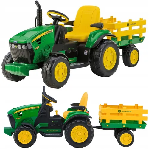Traktor na Akumulator John Deere Ground Force 12V Peg Perego LiFePO4 litowy