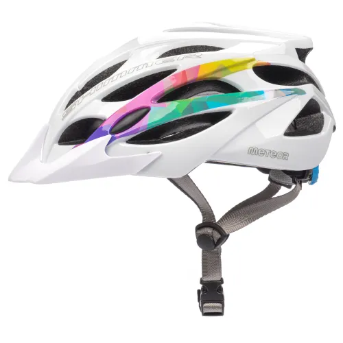 Kask rowerowy regulowany miejski METEOR SHIMMER S 52-56 siatka otwory wentylacyjne