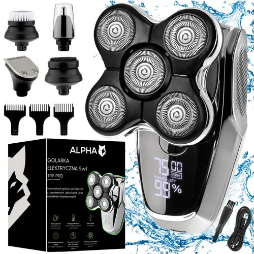 Golarka ALPHA TR9-Pro Na mokro i sucho