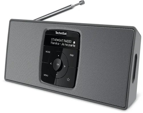 Radioodbiornik TechniSat DigitRadio 2S Radio FM DAB+ Bluetooth Czarno-srebrny